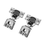 Ravinte 30 Pack 15 Pairs 1-1/4 inch Overlay Soft Close Hinges for Kitchen Cabinet Hinges Satin Nickel Hidden Hinges Stainless Steel Concealed Hinge self Closing