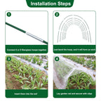 KLEWEE Garden Netting Kit for Raised Beds, 10x33ft Ultra Fine Mesh Netting