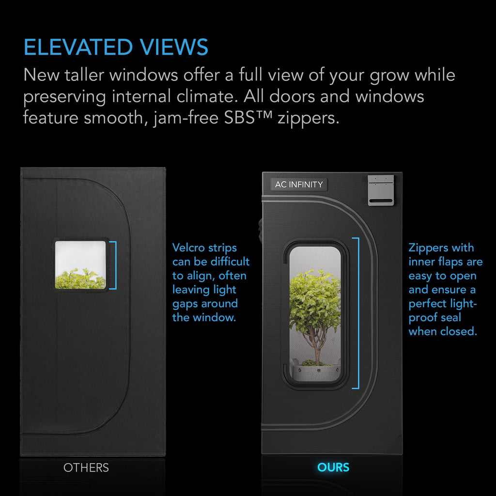AC Infinity CLOUDLAB 844, Advance Grow Tent 4x4, Thickest 1" Poles