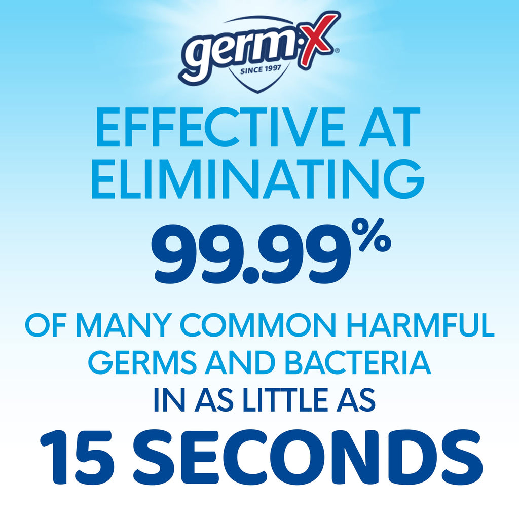 Germ-X Original Hand Sanitizer, 2 Fl Oz (Pack of 6), Less Drying Moisturizing Gel with Vitamin E, No Rinse Formula, Display Pack, Mini Travel Size for On-The-Go