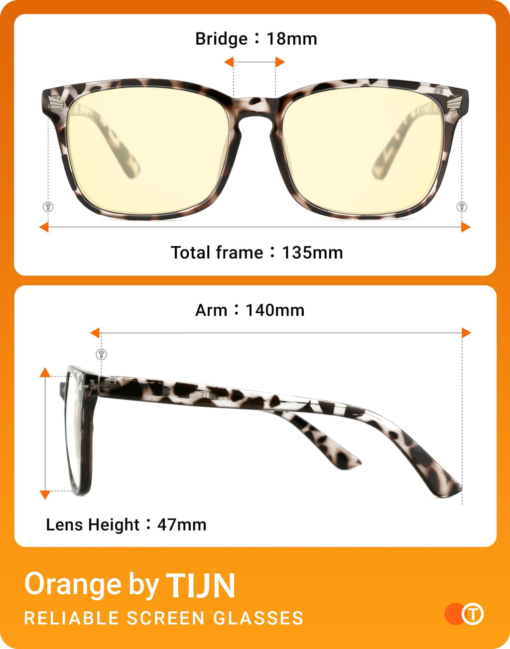 TIJN Gaming Glasses Blue Light Blocking Glasses for Women Men Nerd Eyeglasses Screen Fatigue Anti UV Glare (Leopard(Gaming Glasses))