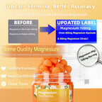 DREAVIO 90 Count Magnesium Glycinate Gummies w/Ashwagandha Supplement - Sugar Free Zinc Magnesium Glycinate Supplement Ashwagandha Gummies for Adults Orange Flavor