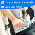 KOUNATSURI 2Pack Car Door Handle for Elderly Car Handle Assist Support Multifunction Handle for Elderly and Handicapped (Red)