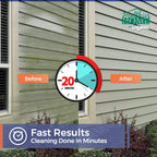 Chomp! Microfiber Gutter Cleaner Tool: Ultimate Gutter Cleaning Smop for All Types of Rain Gutters, Siding and Metal Trim - Instantly Clean Black Streaks, Mold, Mildew, Algae, Dirt and More