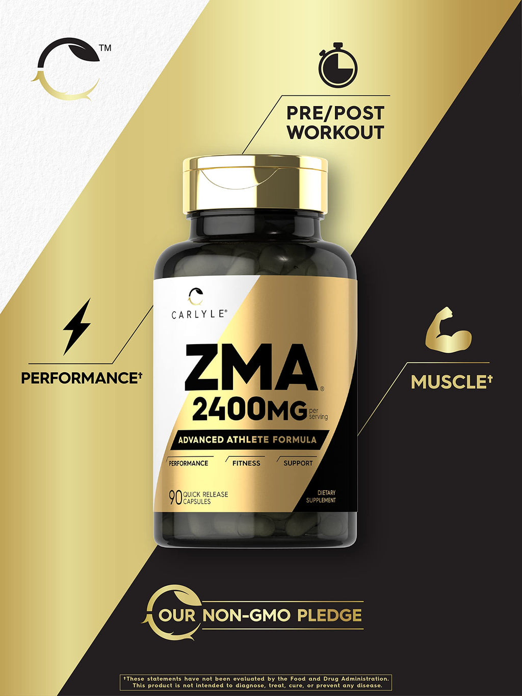 Carlyle ZMA Supplement for Men and Women | 90 Capsules