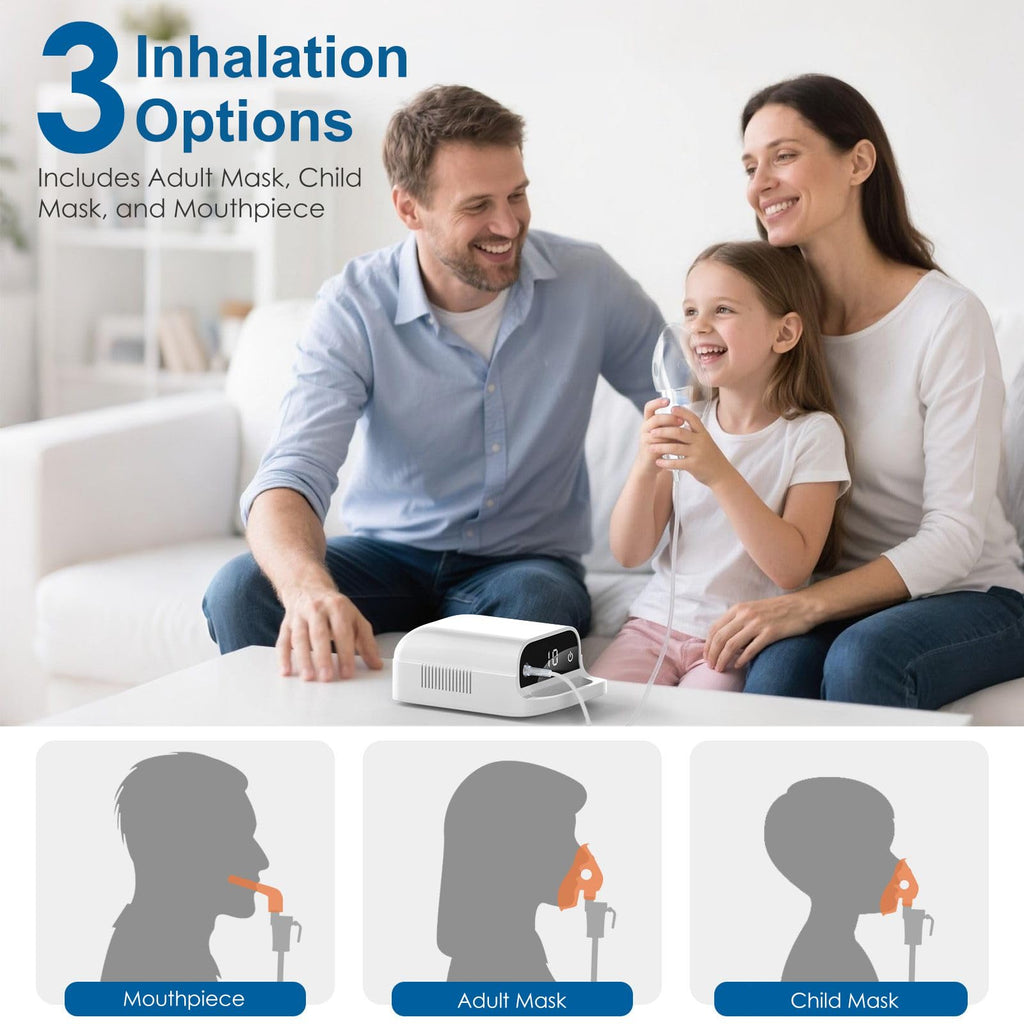 Smart Digital Display Nebulizer for Adults and Children, Nebulizer for Home Use-DN02-0519-spr-S4