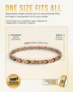 MagnetRX Copper Anklet for Women – Ultra Strength Magnetic Ankle Bracelets for Women – Effective Womens Copper Magnetic Ankle Bracelet (Women Anklet)