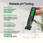 VIVOSUN Digital pH Meter, 3-in-1 TDS/EC/Temperature Meter, 3-in-1 Soil Moisture/pH/Light Tester Combo for Home, Garden and Hydroponics