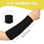 Sintege 3 Pairs Arm Protectors for Thin Skin and Bruising Cut Resistant Forearm Sleeve Level 5 Arm Burn Protection Sleeve (Black, Beige, Grey,7.9 Inch)