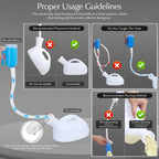 Portable Urinals for Men, OOCOME Men Urinal Bottle Spill Proof Reusable Male Pee Bottle Camping Toilet Thicken Men's Potty 2000 ml 47.2" Long Tube with Lid