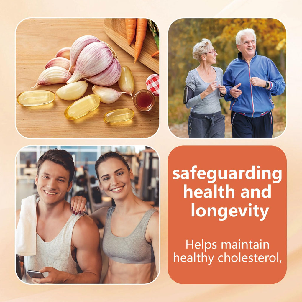 RESILLA Aged Garlic,Aged Odorless Garlic Softgels - 300 Softgels