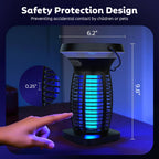 OnBeam Solar Bug Zapper Outdoor, 4200V Electric Mosquito Killer for Patio