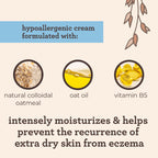 Aveeno Baby Eczema Therapy Moisturizing Cream, Natural Colloidal Oatmeal & Vitamin B5, Baby Cream for Dry, Itchy, Irritated Skin Due to Eczema, Paraben- & Steroid-Free, 5 fl. oz (Pack of 12)