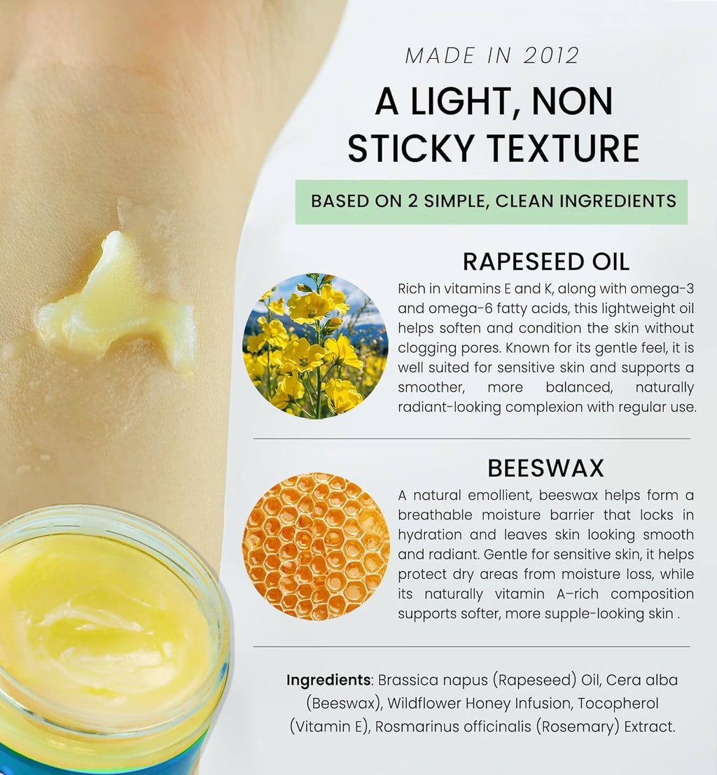 Beesalene Original Unpetroleum - 100% Natural & Hypoallergenic Alternative to Petroleum Jelly - Lips, Hands, Baby, Makeup Remover and More (4 Ounce)