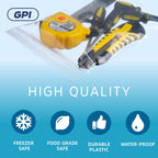 GPI - 6 Mil, Extra Heavy-Duty, 6" x 8" Clear Plastic Reclosable Zip Bags, Puncture-Resistant, Strong Resealable Poly Bags, With Lock Zipper Seal, For Screws, Nuts, Bolts & Constuction, 1000 Count