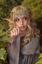 MOSTORY Renaissance Fairy Flower Crown, Woodland Elf Crown Headpiece