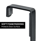 LYNK Professional® Home™ Over the Door Hooks - 9 Hook – Over the Door Coat Rack - Over the Door Hanger - Hanging Towels or Clothes - Bathroom, Bedroom, Laundry Room - Lifetime Ltd. Warranty, Black