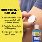 Goo Gone Skin Adhesive Remover - Safe and Pain Free Removal for Sticky Residue From Continuous Glucose Monitors, KT Tape, Medical Tape, Heart Rate Monitors, Insulin Pumps, 8 oz.