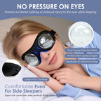 Undevigint Sleep Eye Mask After Cataract Surgery, Patch Plastic Hard Shield After Surgery with Adjustable Strap, Breathable Eye Patches for Adults Sleeping, Eye Cover for Sleeping After Eye Surgery