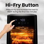 Chefman Air Fryer – 4 QT Compact Airfryer for Quick & Easy Meals in Minutes, Features Hi-Fry Technology for Extra Crisp, Touchscreen Controls with 4 Presets, Nonstick & Dishwasher Safe Basket - Black