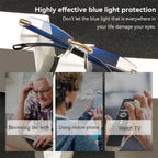 ONWSS Auto Focus Glasses Self Adjusting,Intelligent Auto Focus Glasses,Self Adjusting Eyeglasses For Women Men (2PCS)