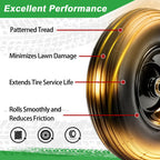 LTNICER (2-Pack) 4.00-6 Wheelbarrow Tires and Wheels, 13" Pneumatic Tire with 5/8" or 3/4" Bearings, Heavy Duty Replacement Wheel for Wheelbarrow, Garden Cart, Hand Truck