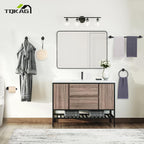 TQKAG Matte Black Bathroom Hardware Set 5 Pieces, SUS304 Stainless Steel Towel Bar Set Round Bathroom Towel Rack Set Wall Mounted