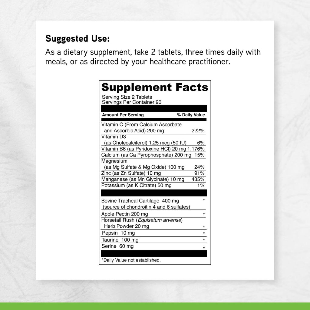 DAVINCI Labs Disc Discovery - Support Spinal Health & Back Function - with Vitamin C, Vitamin D3, Bovine Tracheal Cartilage, Apple Pectin & Horsetail Powder - Gluten-Free - 180 Capsules
