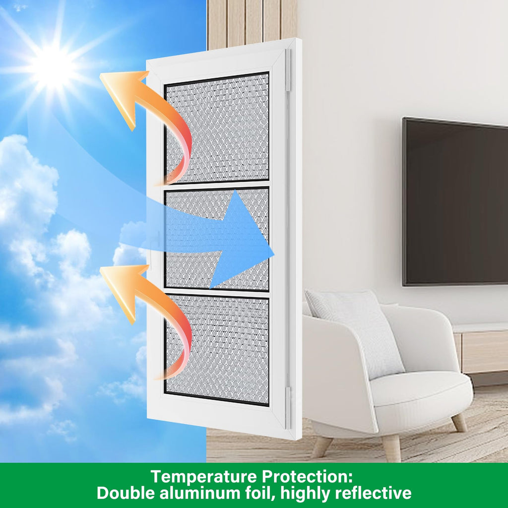 winemana 48IN x 10FT Window Insulation Roll, Reflective Window Heat Blocker