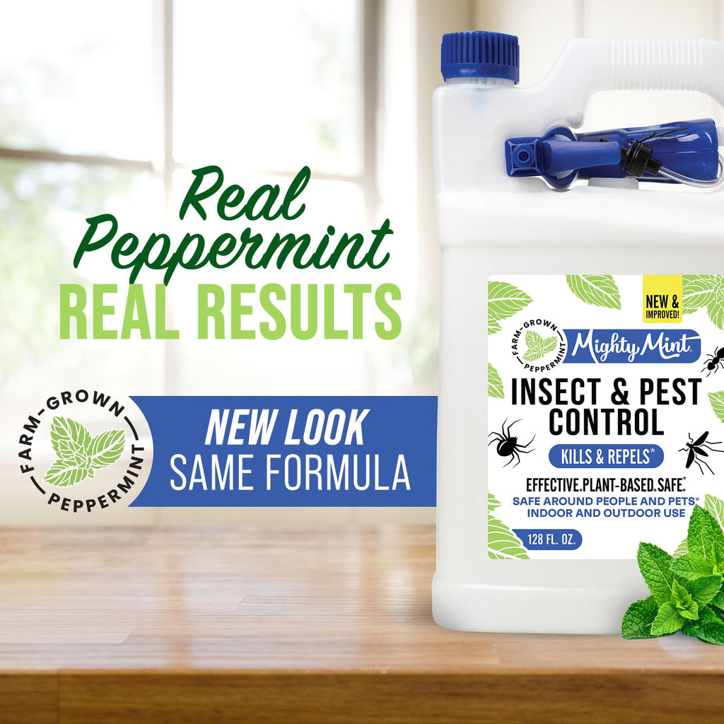 Mighty Mint Peppermint Oil Insect Repellent Spray, 1 Gallon (128 oz)