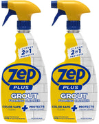 Zep Plus Grout Foaming Cleaner - 32 Fl OZ - R54212-2-in-1 benefits clean while protecting grout from water,dirt and grime,(Pack of 2)