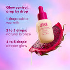 Coco & Eve Sunny Honey Bronzing Face Tanning Drops (Medium Glow) for Natural Self Tanning Hydrating Hyaluronic Acid. Gradual Face Tanning Serum. Indoor Sunless Moisturizing Self Tanner (1 fl oz)
