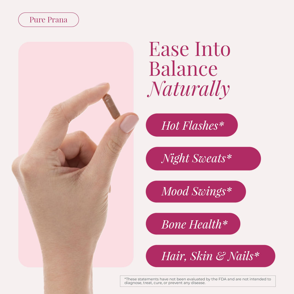 Pure Prana Shatavari Capsules for Women, Hormone Balance & PMS Relief