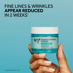 No7 Protect & Perfect Intense Advanced Night Cream Fragrance Free - Vitamin E & Shea Butter Face Cream - Fine Line Reducing Moisturizer with Collagen Peptide Technology (1.69 fl oz)