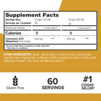 Qunol Liquid CoQ10 100mg, Superior Absorption Natural Supplement Form of Coenzyme Q10, Antioxidant for Heart Health, Orange Pineapple Flavored, 60 Servings, 20.3 oz Bottle