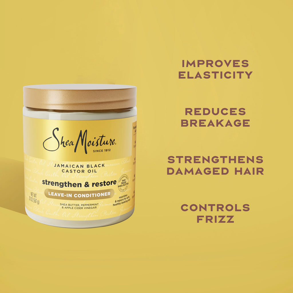 SHEA MOISTURE JBCO LEAVE IN COND STRNGTH+RESTORE 20 FL.OZ.