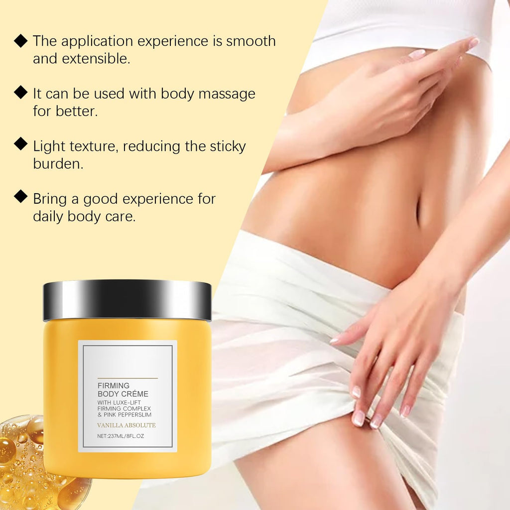 PAQIMAN Champagne Lift Firming Body Cream, with Pink Pepperslim for Nourishes Skin Lift Firming Hydrating Cream (Coconut)
