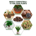 Rurtsva Natural Clay Pebbles 5LBS– 8mm-15mm Expanded Leca Balls for Hydroponics Plants Drainage Grow Media Reusable Soil Amendment for Orchids, Succulents, Aquaponics