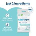 WaterWipes Sensitive+ On The Go Wipes,3-In-1 Cleans,Cares,Protects,99.9% Water,Unscented & Hypoallergenic Wet Wipes,28 Count (Pack of 2)