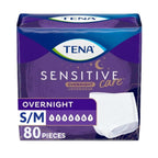 Tena Sensitive Care Overnight Incontinence Underwear for Women, Bladder Control and Postpartum, Small/Medium, 80 Count (Waist Size: 25in-35in)