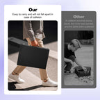 UAONO Trading Card Storage Box with Commander Display, 5 Row Magic Card Box with Handle & Aluminum Alloy Locking for 3900+ Unsleeved Cards Suits for MTG PTCG TCG Sports Cards (Black Gray)