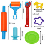 JOYIN 44 Clay Tools Set for Kids, Clay Accessories with Various Plastic Molds, Rolling Pins, Cutters