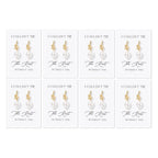 Bridesmaid Earrings for Bridesmaids 8 Pairs Gold Knot Pearl Wedding Jewelry Set Bridesmaid Proposal Gifts for Bridal Party