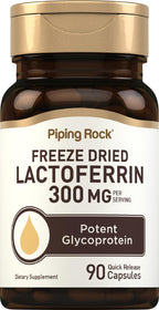 Piping Rock Lactoferrin Supplements | 300mg | 90 Capsules