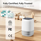 VOOPNU Air Purifiers for Home, High Efficiency Filter Up to 1076 Ft², White