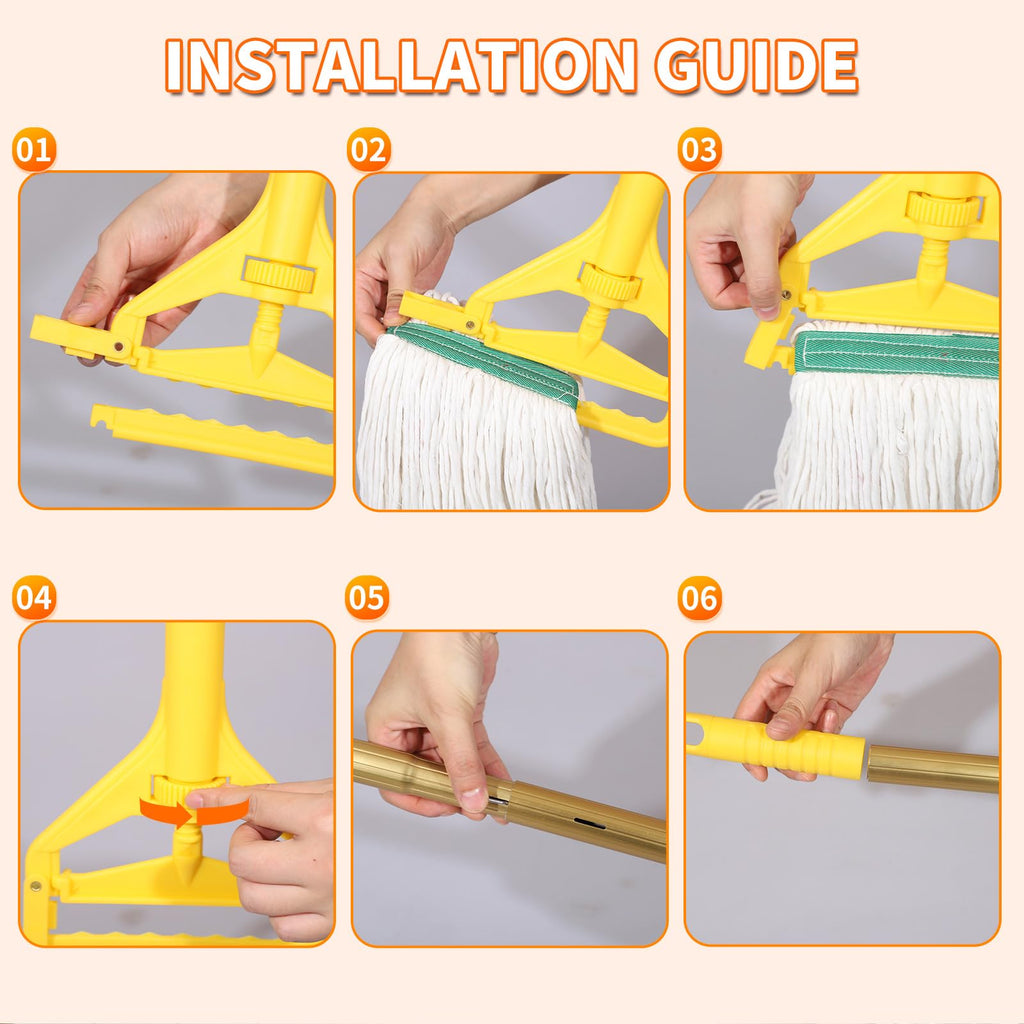 Midoneat Commercial Mop ,Heavy Duty Industrial Mop for Floor Cleaning