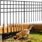 42.5ft(L) x 13in(H) Garden Fence Animal Barrier, 30 Panels No Dig Fence Panels for Dog Rabbit, Rustproof Metal Dig Defence Fencing Bottom Barrier, Anti Digging Garden Edging Border for Outdoor, Yard
