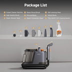 Uwant Carpet Cleaner Machine with Steam&Hot&Cold Water System 18Kpa Powerful Suction Upholstery Cleaner Machine with Pet Pro Cleaner for Pets, Carpet Steam Cleaner Set of 1