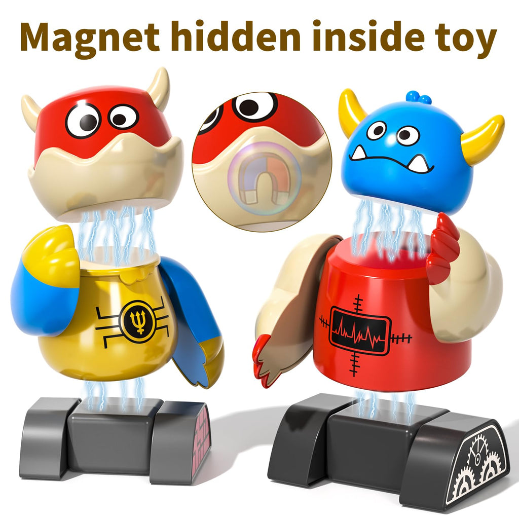 BLmukce Magnetic Robot Toy for Kids 3-5, 35 PCS STEM Educational Playset with Storage Box, DIY Stacking Monster Robots, Kids Creative Alien Toys Gift for Boys Girls (Christmas Birthday)