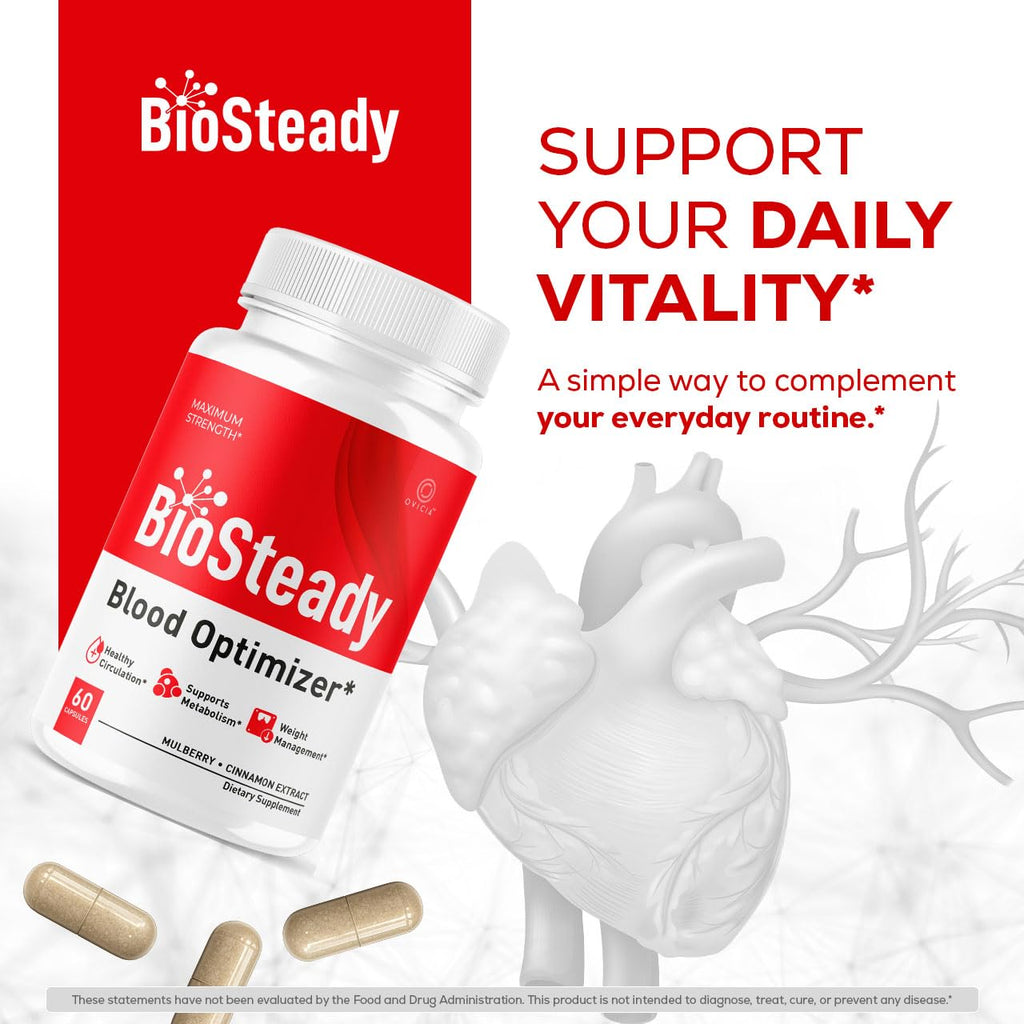 (2 Pack) Biosteady - Biosteady Capsules Advanced Formula Pills, Daily Premium Maximum Strength, Natural Ingredients Support Vitamins for Overall Health and Wellness Reviews, 120 Capsules for 2 Months